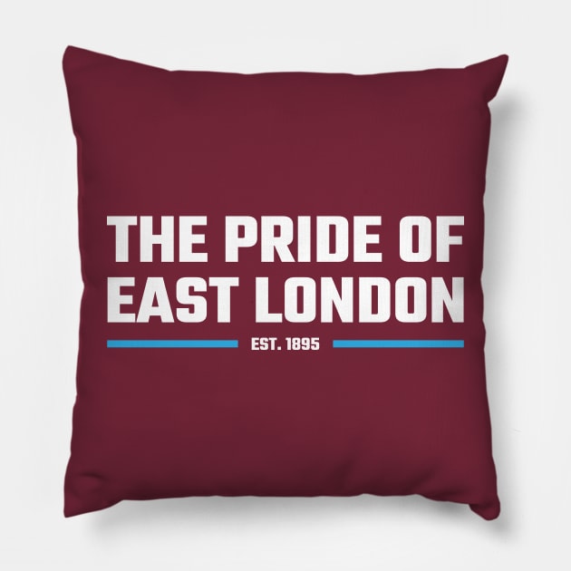 The Pride of East London Pillow by Footscore