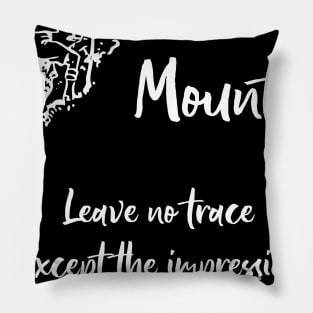 Hike Up a Mountain Leave No Trace Pillow