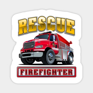 Cartoon Fire Truck Magnet