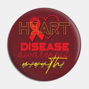 Heart disease awareness month Pin