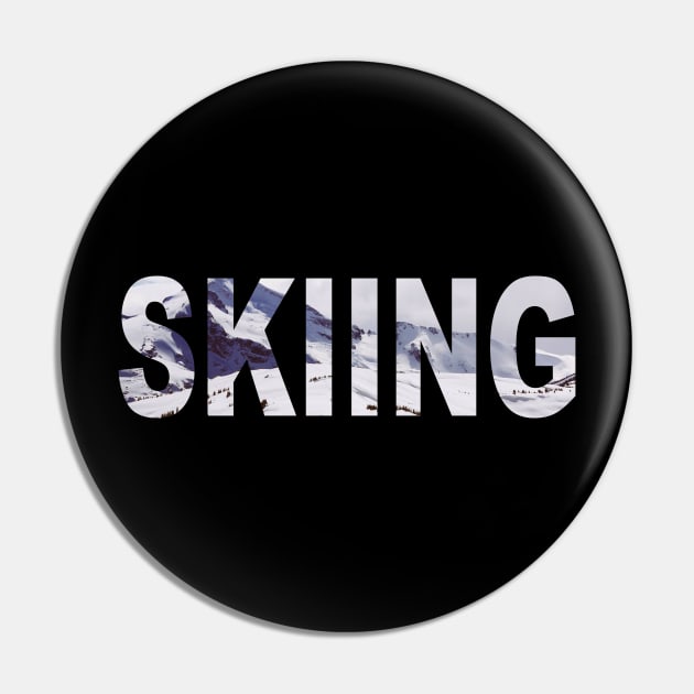 Skiing Snowy Mountain Workout Pin by teesbyfifi