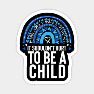 Child Abuse Prevention Awareness Month Blue Ribbon gift idea Magnet