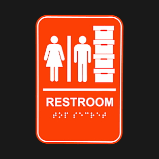 Orange Trump Bathroom and Document Storage - TOP SECRET in braille 2.0 T-Shirt