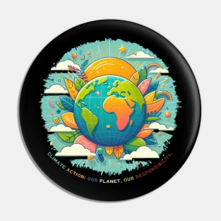 Climate action: Our planet, our responsibility. Pin