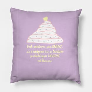 Eating Mantra Pillow