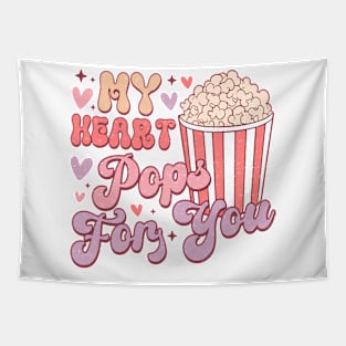 My Heart Pops For You T Shirt Valentine T shirt For Women Tapestry