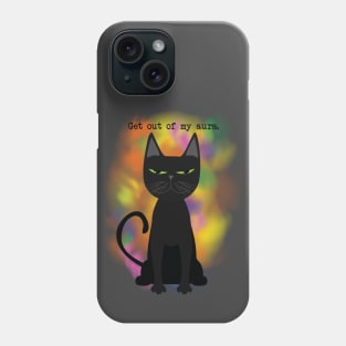 Get out of my aura Phone Case