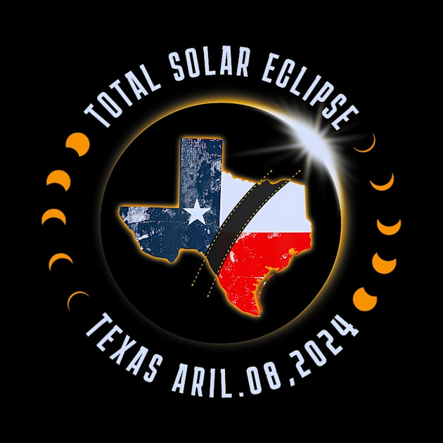 2024 Total Solar Eclipse Texas.Total Eclipse 2024 by Diana-Arts-C