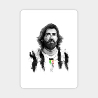 Andrea Pirlo Juve Serie A Football Artwork Magnet