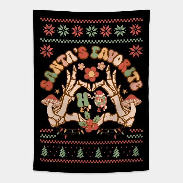 Santas favorite ho Tapestry by MZeeDesigns