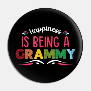 Mothers Day Cute Womens Happiness Is Being A Grammy Pin