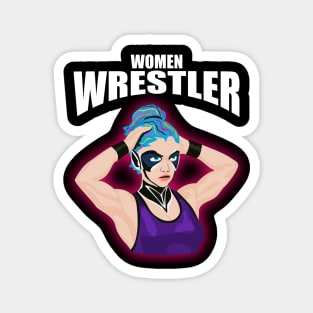 Women Wrestler Magnet