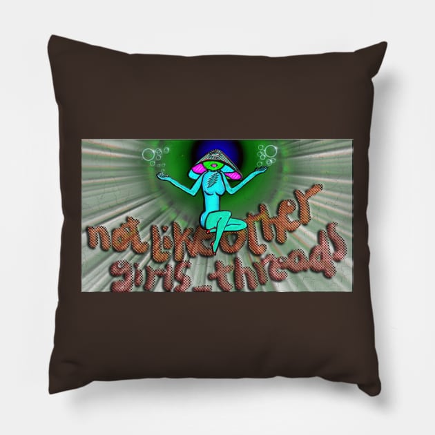 Magical Mushroom Momma Pillow by NotLikeOtherGirls_Threads