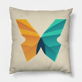 Butterfly Motif - Minimalist butterfly design for the environment Pillow