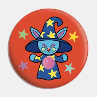 Mad Wizard Rabbit Pin