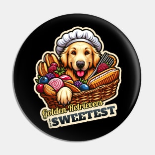 Golden Retriever Confectioner 2 Pin