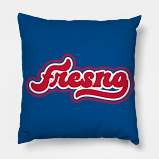 Retro Fresno Script Pillow