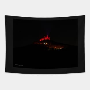 Hohenzollern Castle at night Tapestry