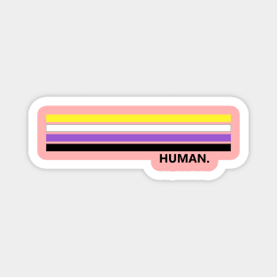 Non binary human pride Magnet