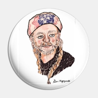 Willie Nelson Pin