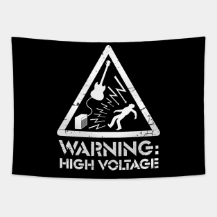 warning high voltage Tapestry