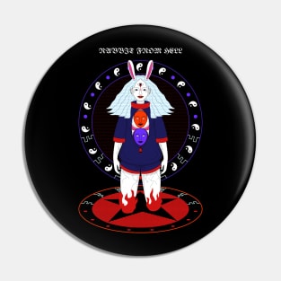 Rabbit from hell (Fictional) Pin