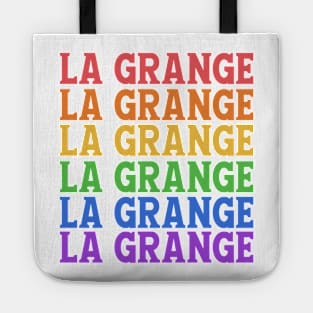 LA GRANGE RAINBOW TYPOGRAPHY Tote