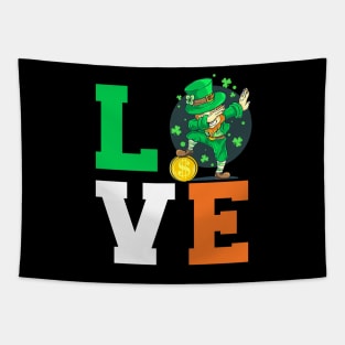 Lucky Leprechaun Clover Love Patty Parade Tapestry