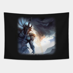 Greek god going to war Tapestry