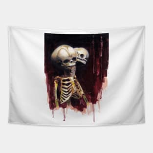 Skull art Tapestry