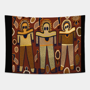 Three Shaman Spirits - Tribal Decor Tapestry