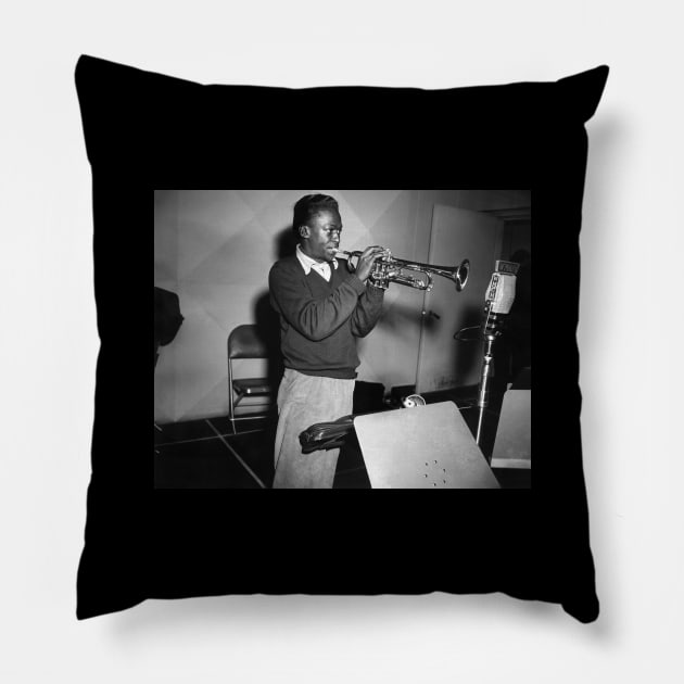 Miles Davis #3 Pillow by corekah