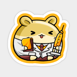 Cute Hamster Doctor Magnet