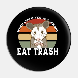 When life gives you lemons eat trash Pin