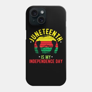 Juneteenth black queen juneteenth flag Phone Case