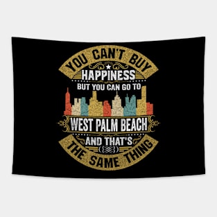 West Palm Beach City Florida State USA Flag Native American Tapestry