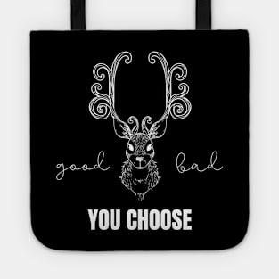 Evil Reindeer Good or Bad? You Choose Christmas Gifts Christmas Anticipation Christmas List Santa Claus Tote