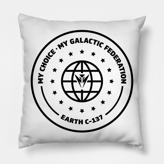 Galactic Federation - Earth C-137 - Black Pillow by Roufxis