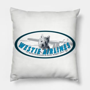 West Hyland Terrier Airline Logo Pillow