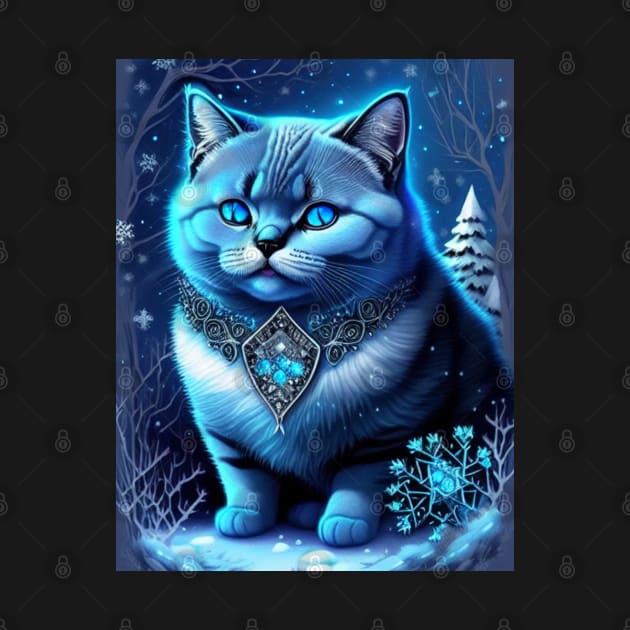 Blue Shimmering British Shorthair by Enchanted Reverie