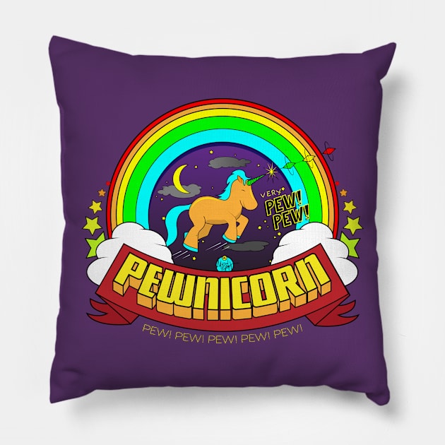 Pewnicorn Pillow by MasonGrant