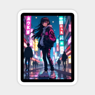 Dynamic Anime Vibes: A Journey of Color and Emotion Magnet