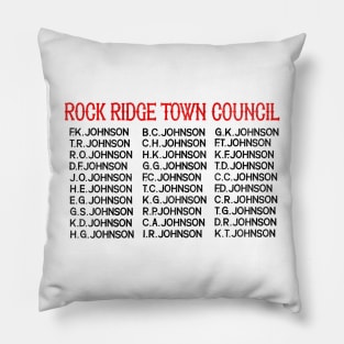 Rock Ridge Town Council Pillow