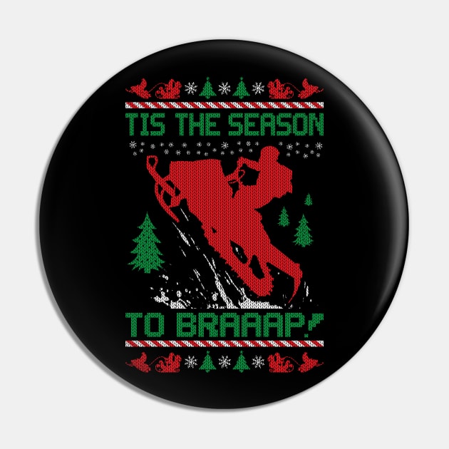 Snowmobile Season Rider Pin by OffRoadStyles