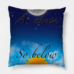 As Above, So Below (Square design) Pillow