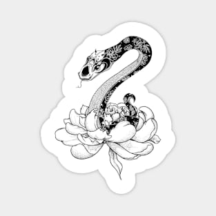 Floral Snake Magnet