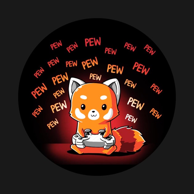 Cute Funny Gaming Lover Video Game Fox animal lover Sarcastic Funny Quote Artwork by LazyMice