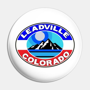 Ski Leadville Colorado Skiing Mountains CO Pin