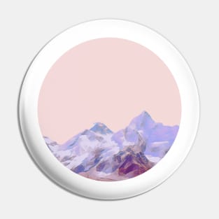 Mountain Horizon in Pink Pin