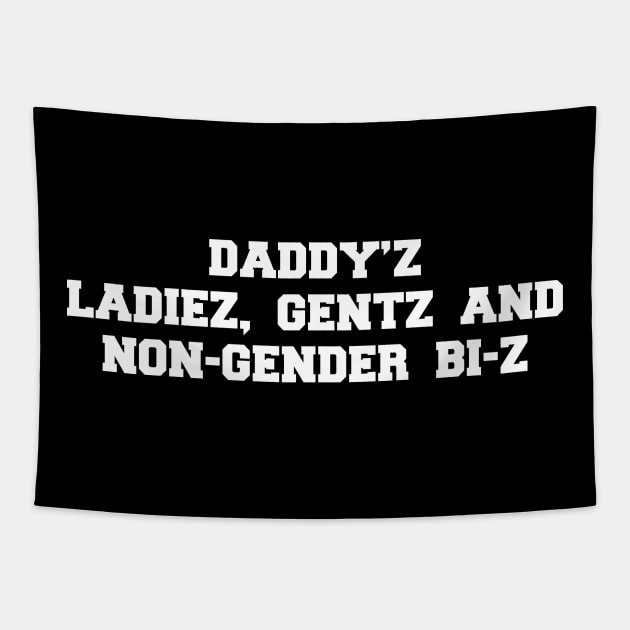 LADIEZ GENTZ Tapestry by TheCosmicTradingPost